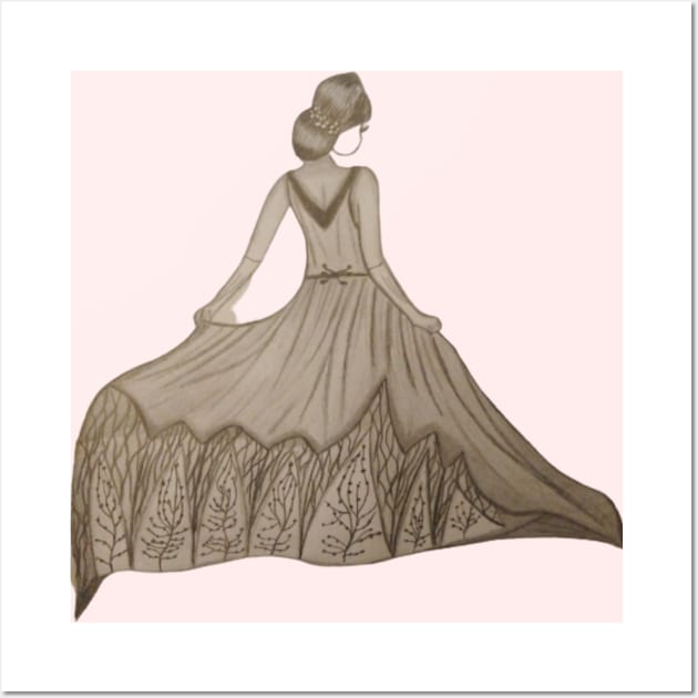 girl dress Wall Art by mery-vision